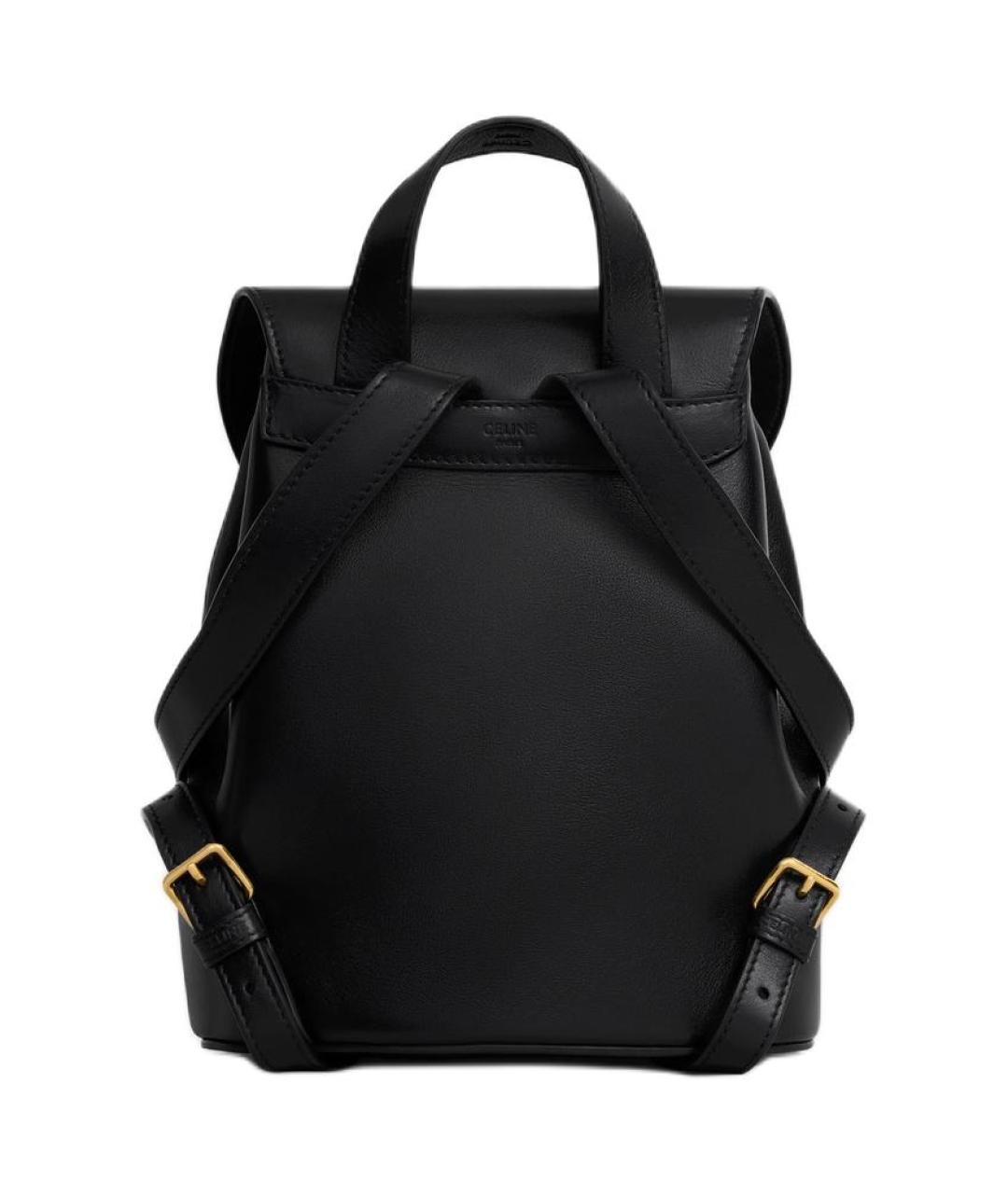 CELINE Черный кожаный рюкзак, фото 3