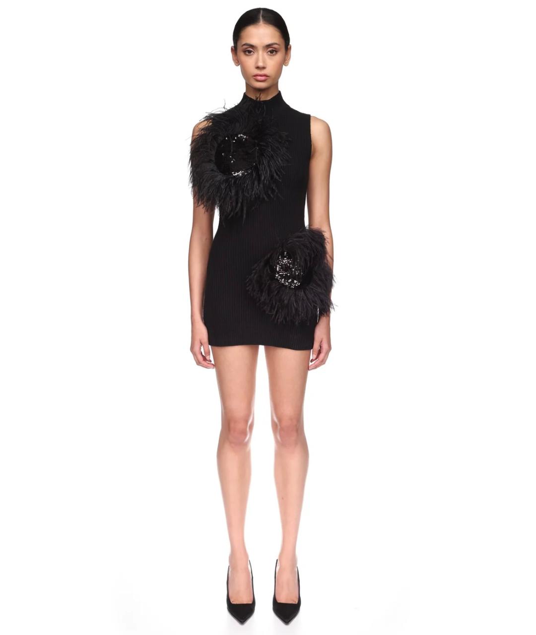 DAVID KOMA Черное коктейльное платье, фото 2