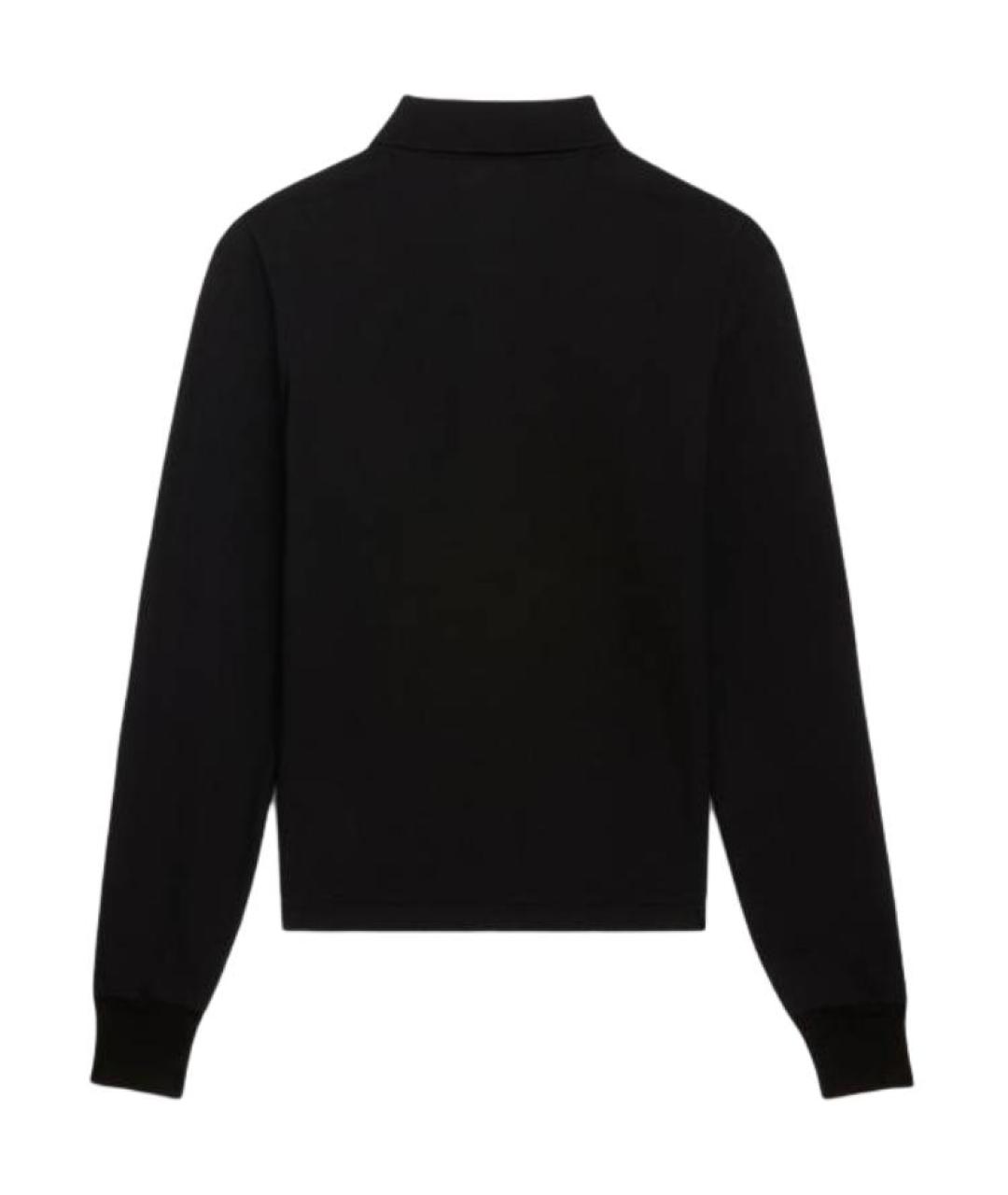 CELINE Черное поло с длинным рукавом, фото 2