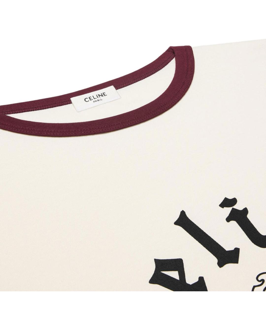 CELINE Мульти хлопковая футболка, фото 3