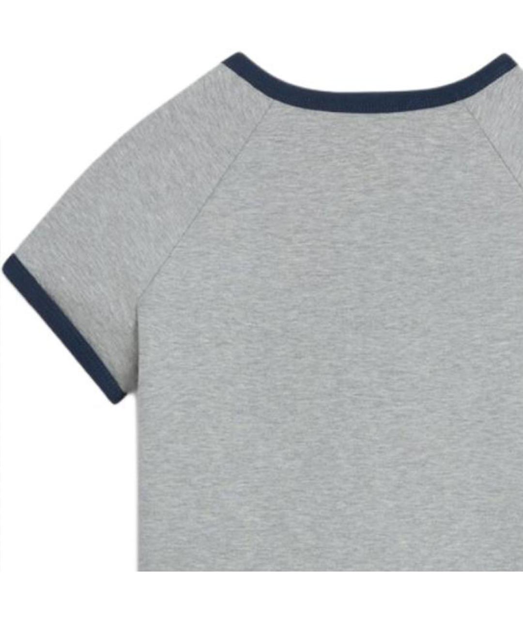 CELINE Серая хлопковая футболка, фото 5