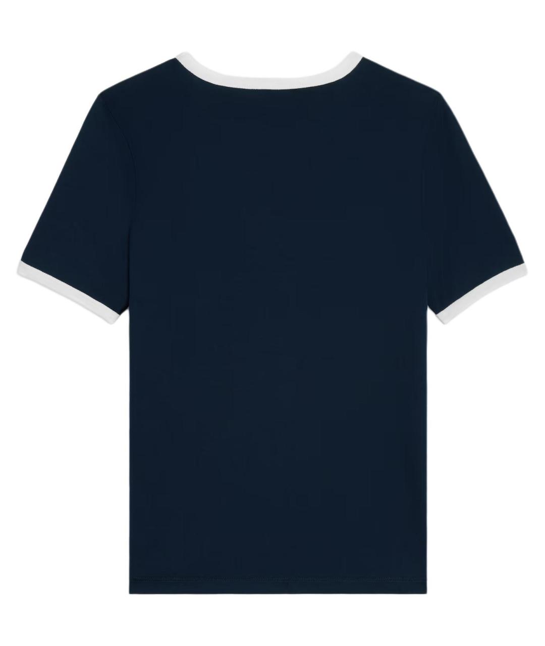 CELINE Синяя хлопковая футболка, фото 2