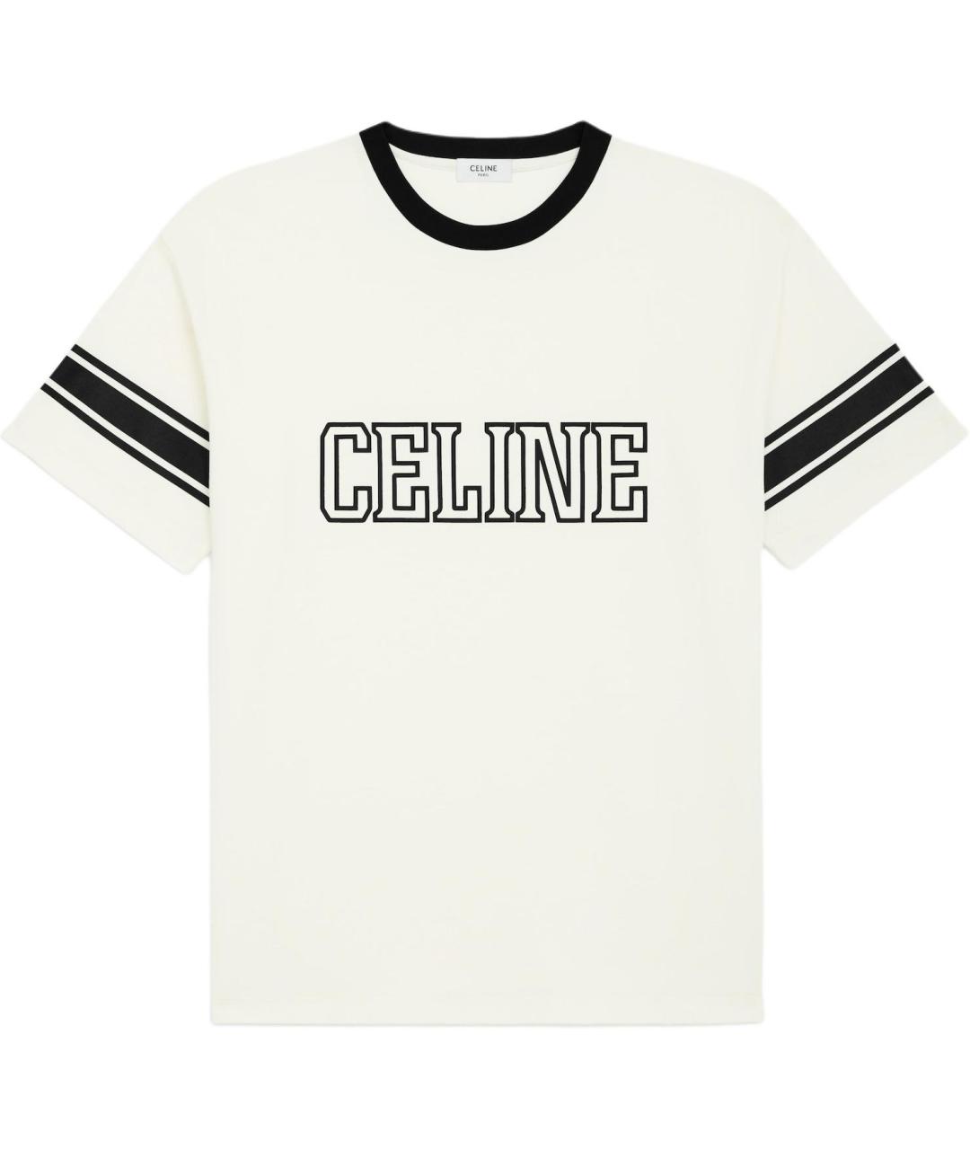 CELINE Черная хлопковая футболка, фото 1