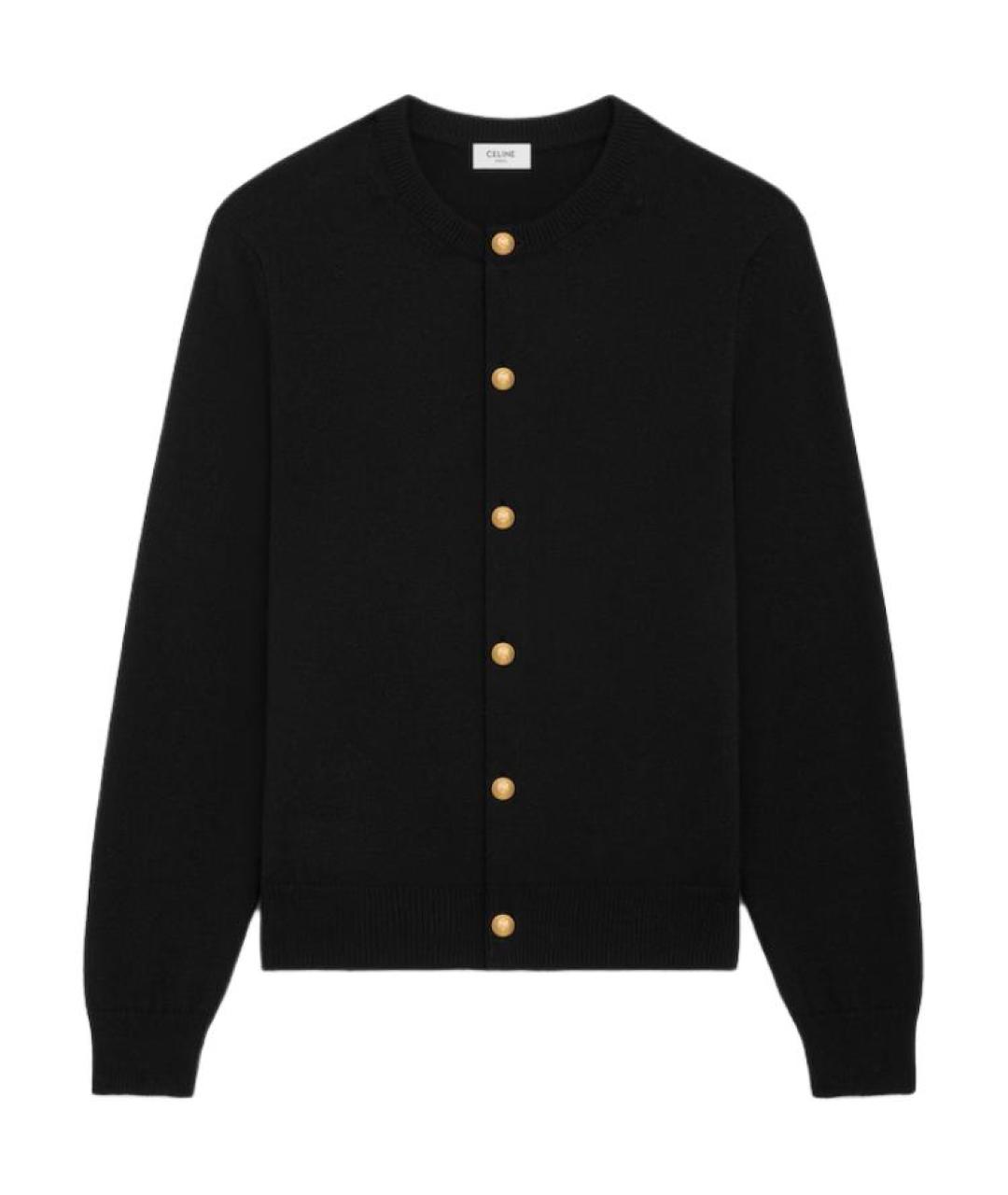 CELINE Черный шерстяной джемпер / свитер, фото 1