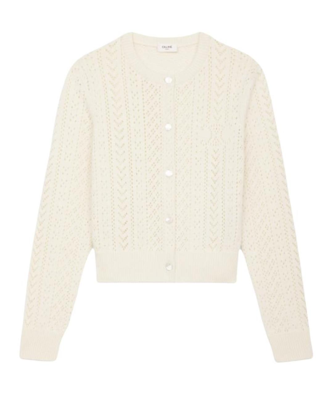 CELINE Бежевый шерстяной джемпер / свитер, фото 1