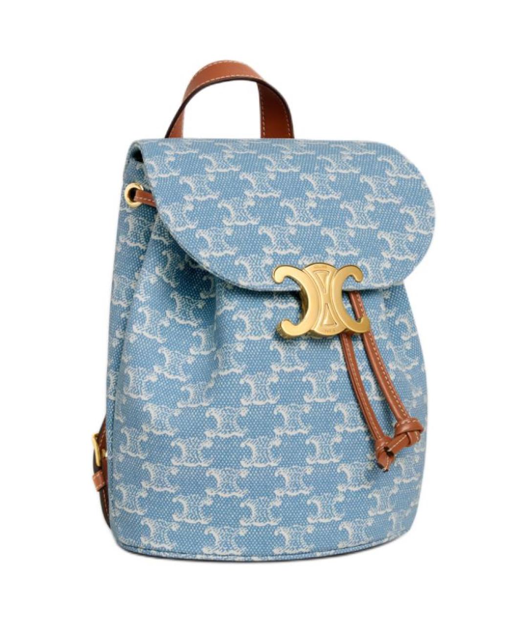 CELINE Синий рюкзак, фото 2