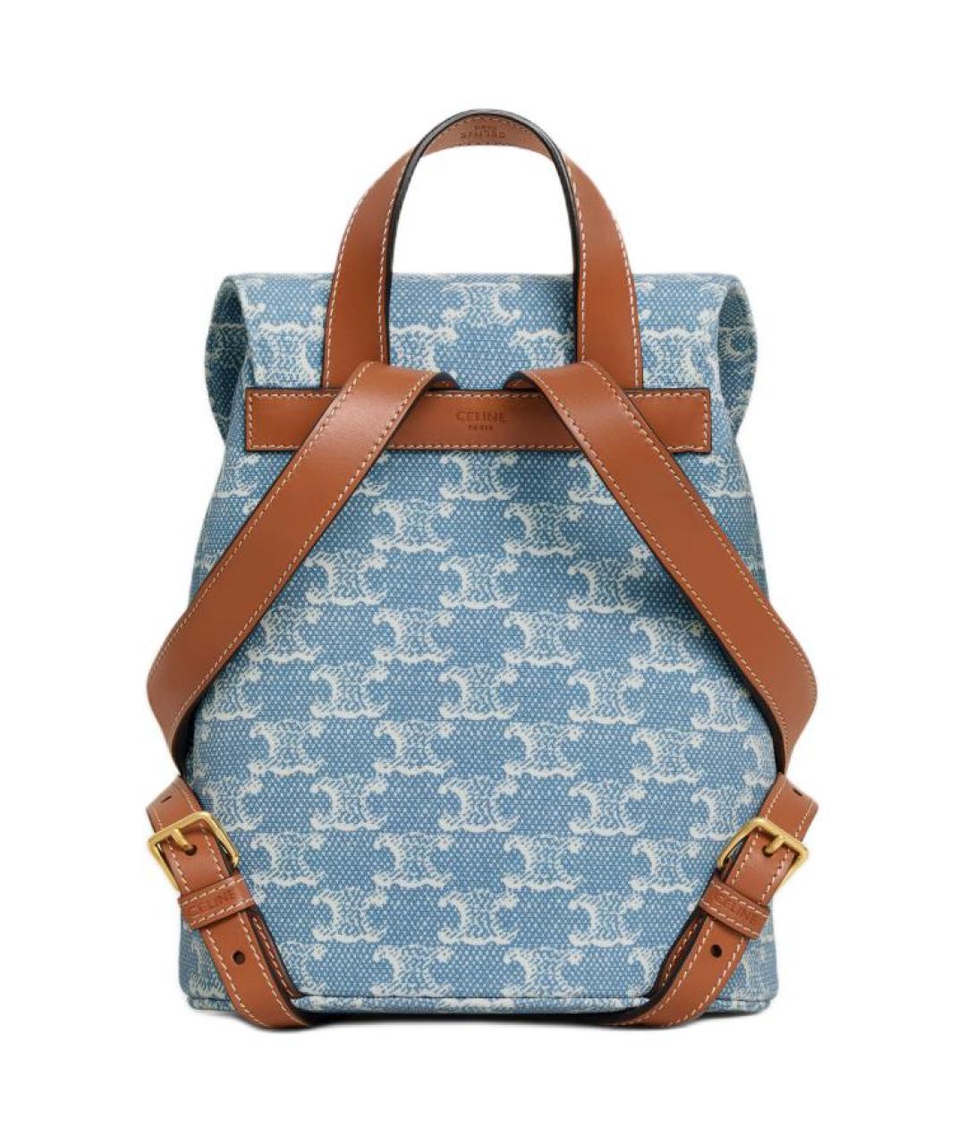 CELINE Синий рюкзак, фото 3