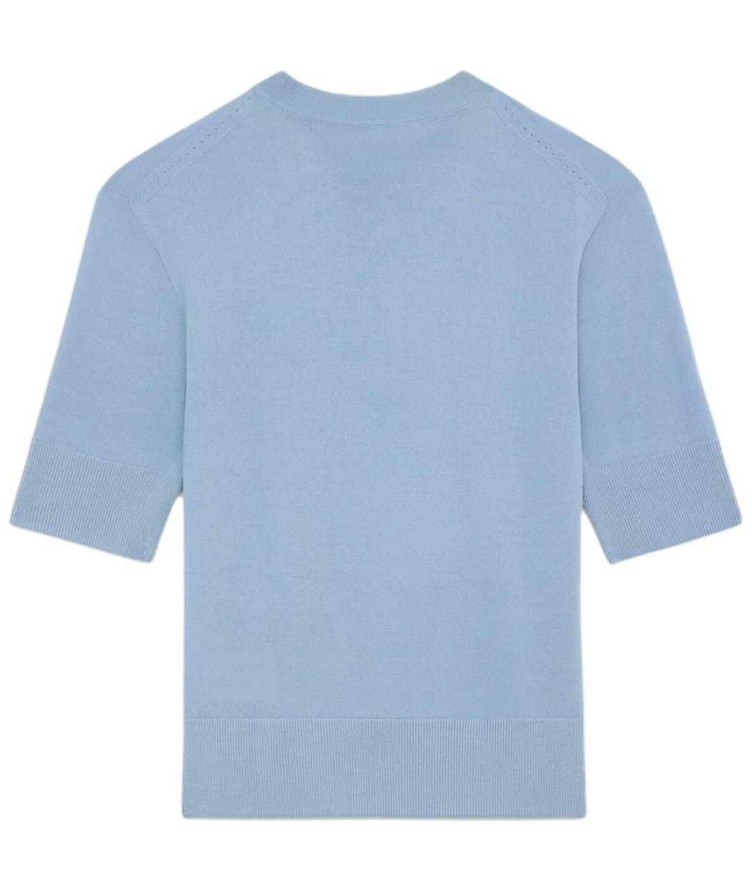 CELINE Синий шерстяной джемпер / свитер, фото 2