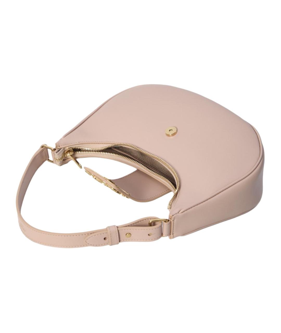 CELINE Бежевая кожаная сумка через плечо, фото 4