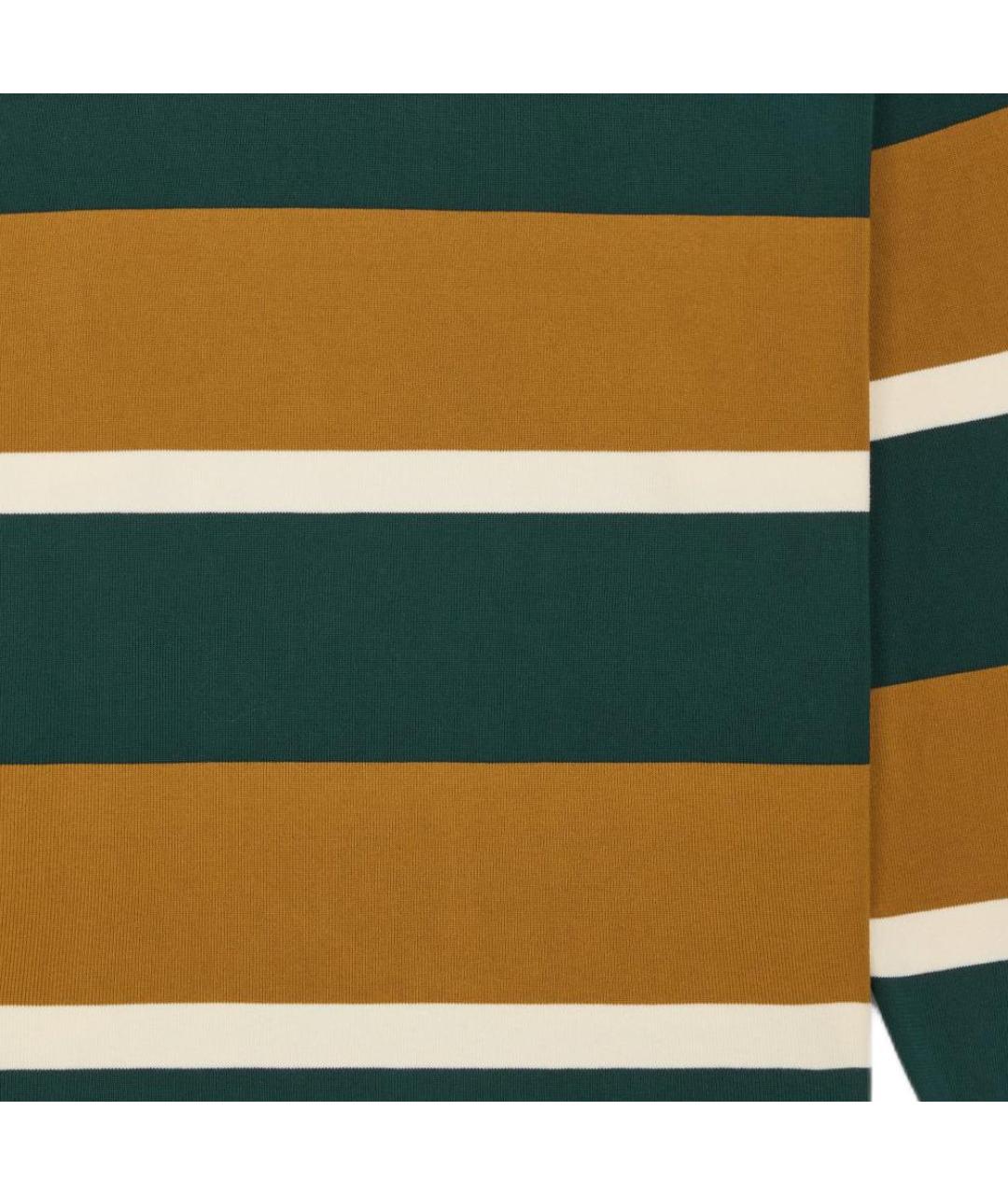 CELINE Мульти хлопковое поло с длинным рукавом, фото 4