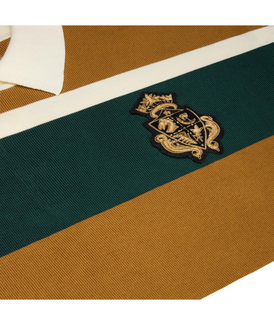 CELINE Мульти хлопковое поло с длинным рукавом, фото 3