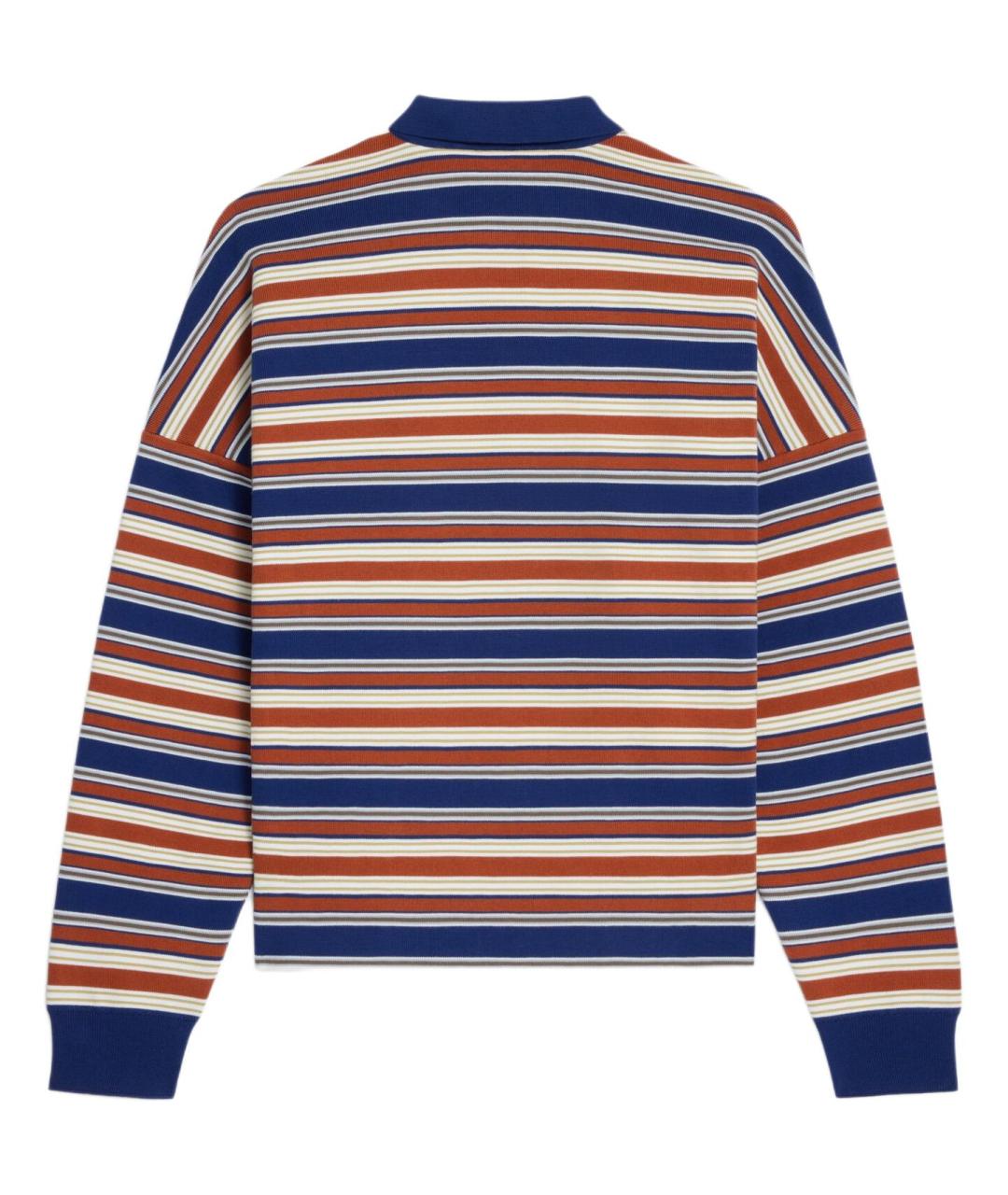 CELINE Мульти хлопковое поло с длинным рукавом, фото 2