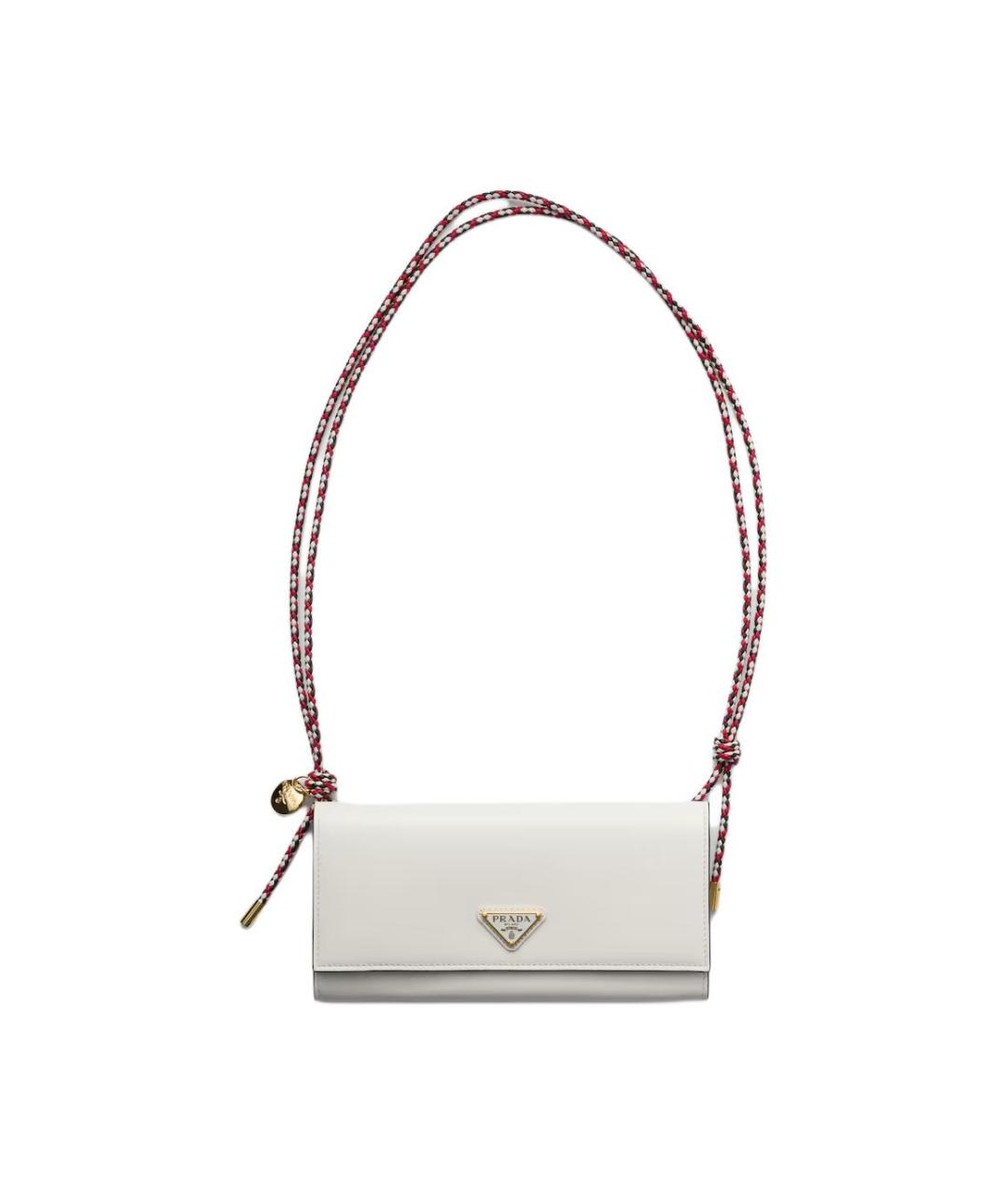 PRADA Белый кожаный кошелек, фото 1