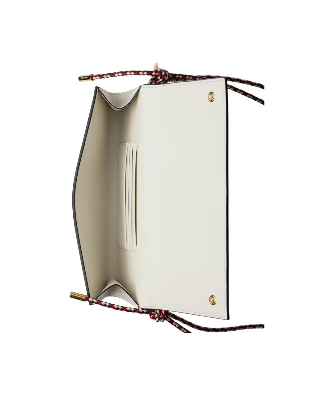 PRADA Белый кожаный кошелек, фото 4