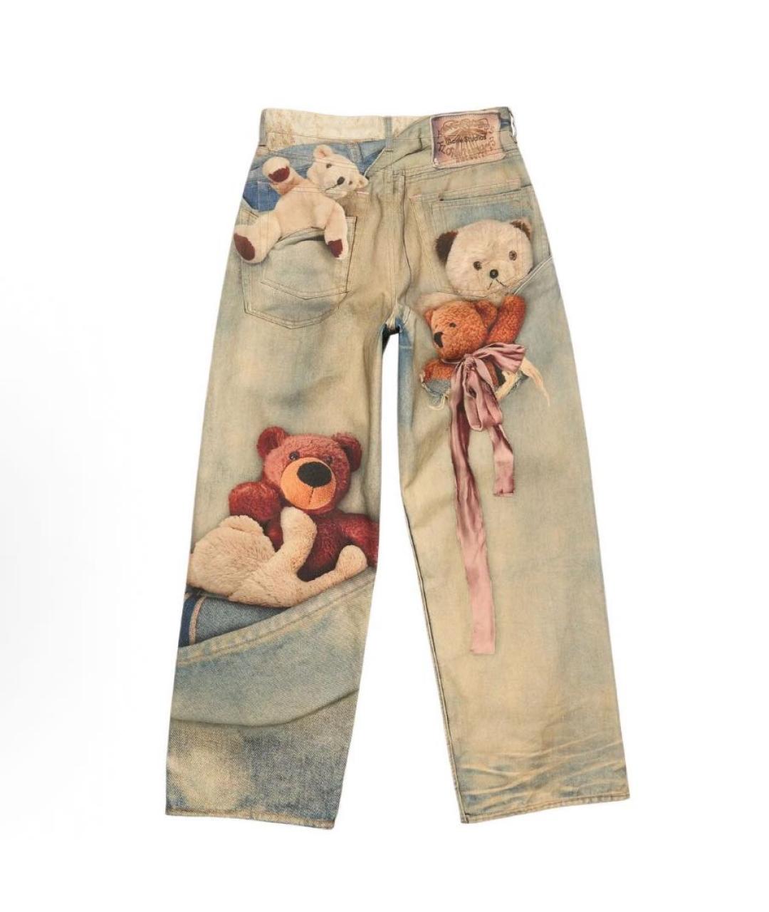 ACNE STUDIOS Голубые джинсы клеш, фото 2