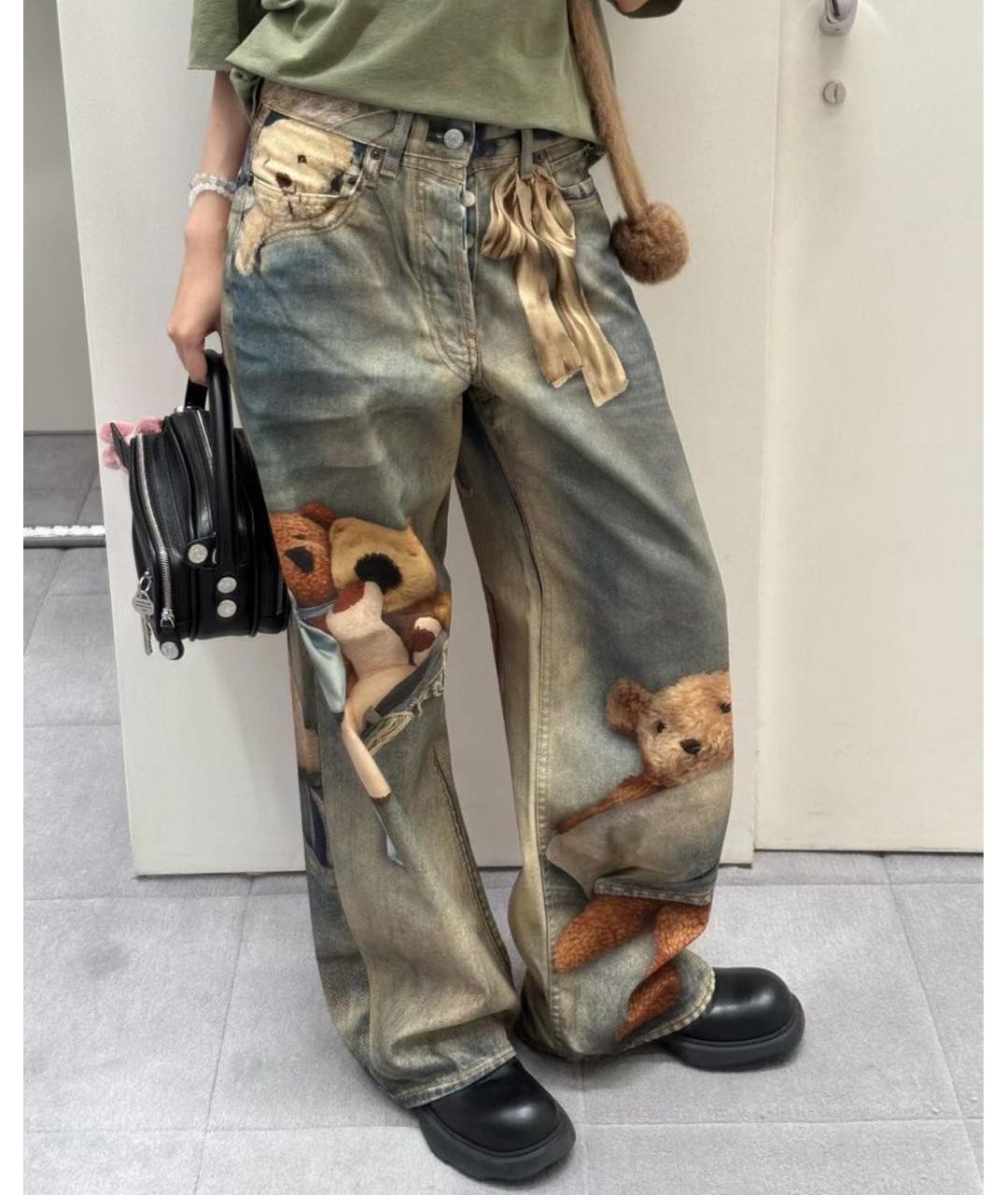 ACNE STUDIOS Голубые джинсы клеш, фото 5