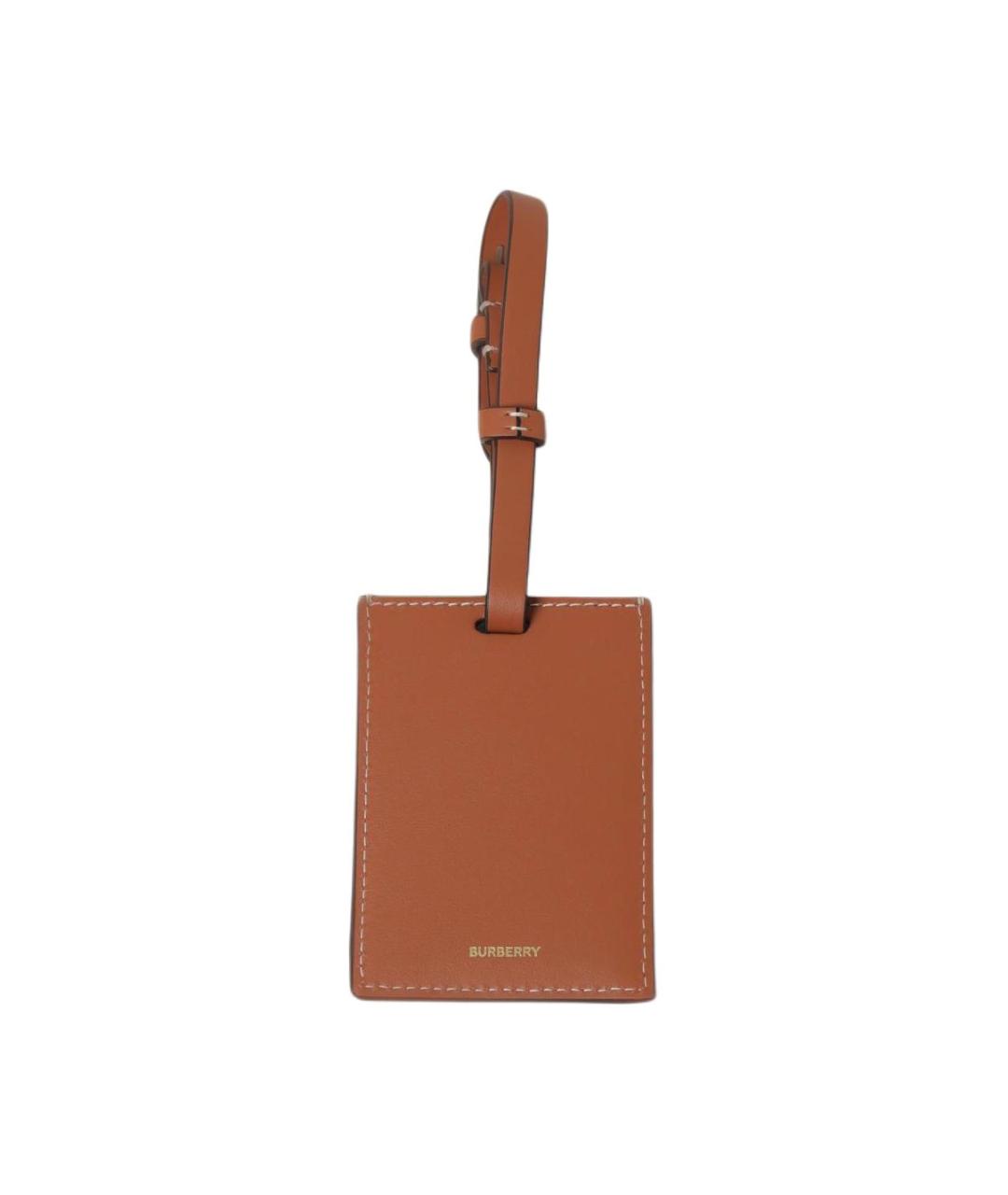 BURBERRY Коричневый кожаный кардхолдер, фото 2