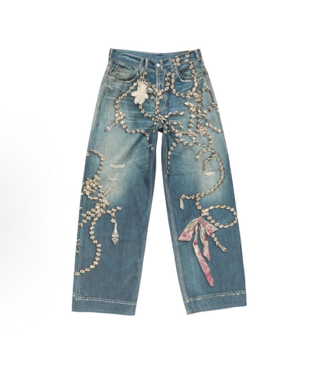 ACNE STUDIOS Голубые джинсы клеш, фото 9