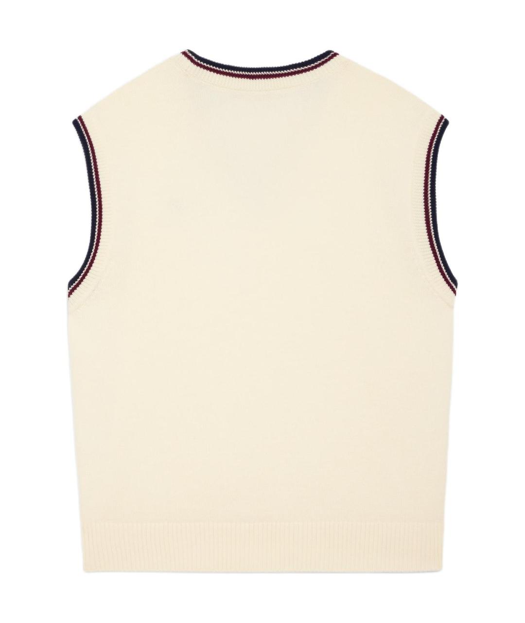 CELINE Бежевая шерстяная жилетка, фото 2