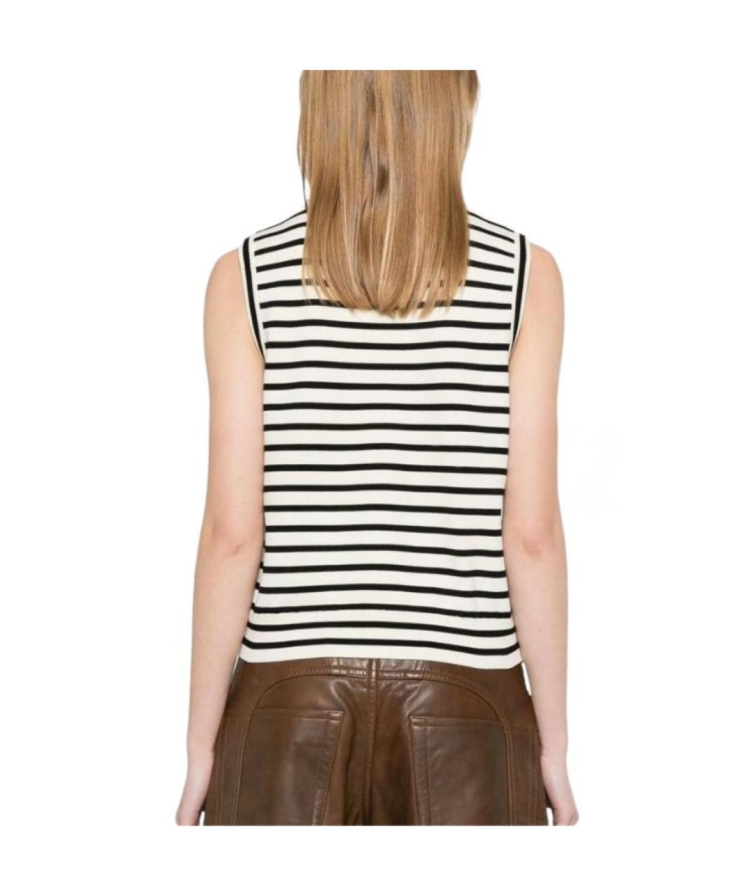 CELINE Черная хлопковая майка, фото 4