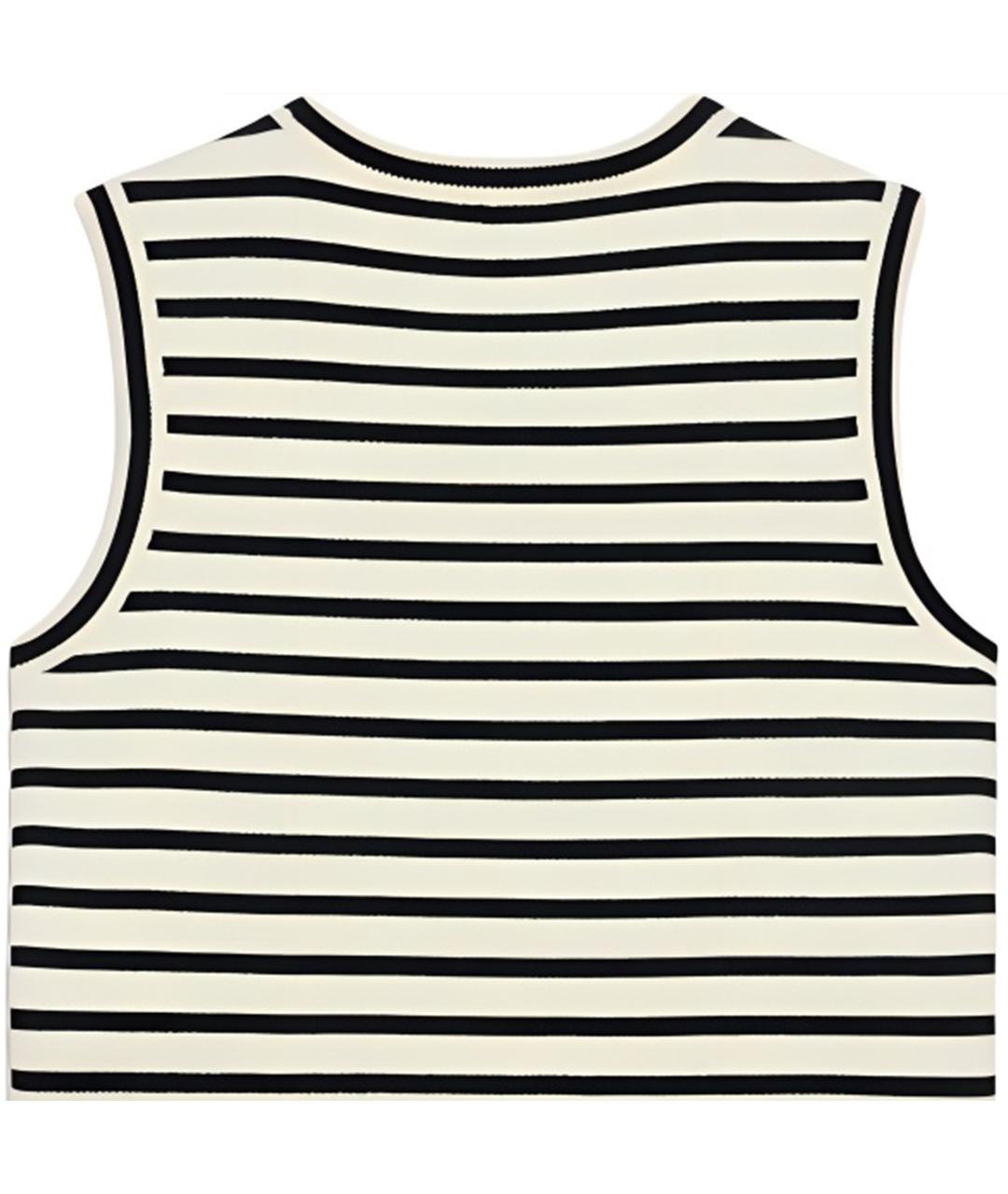 CELINE Черная хлопковая майка, фото 7