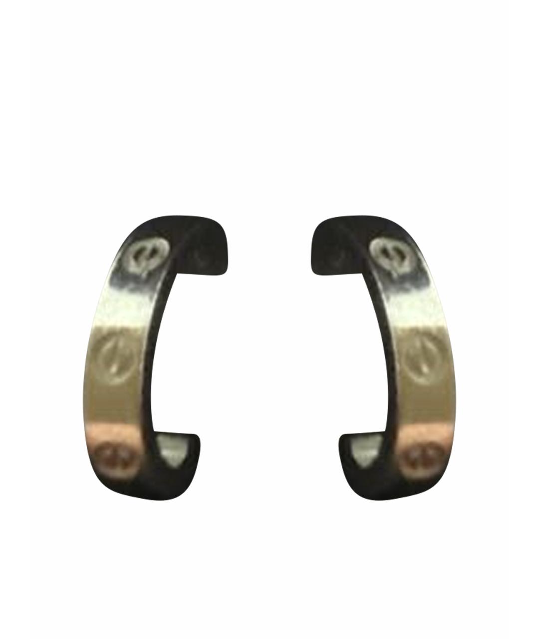 CARTIER Серебряные серьги из белого золота, фото 1