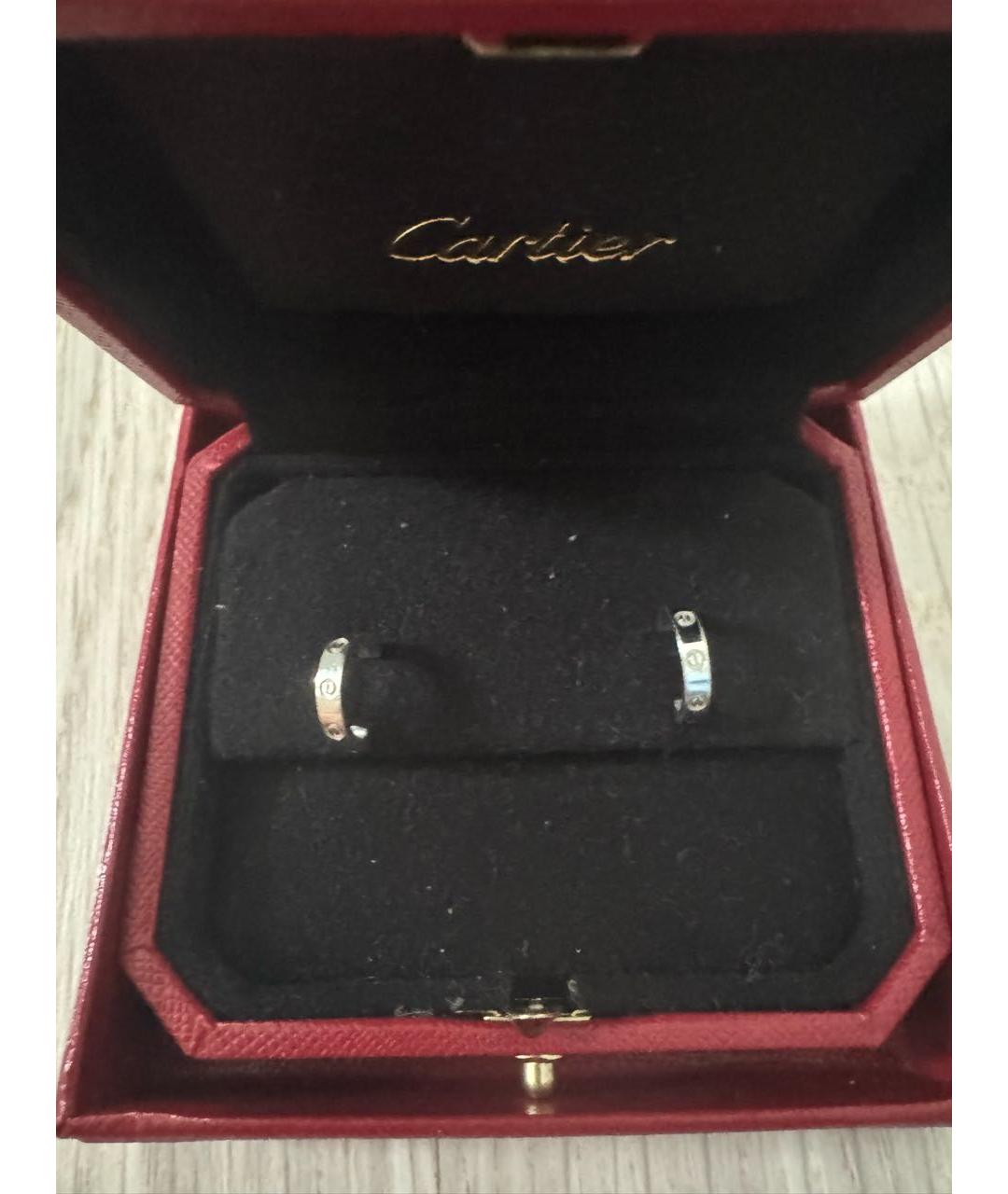 CARTIER Серебряные серьги из белого золота, фото 3