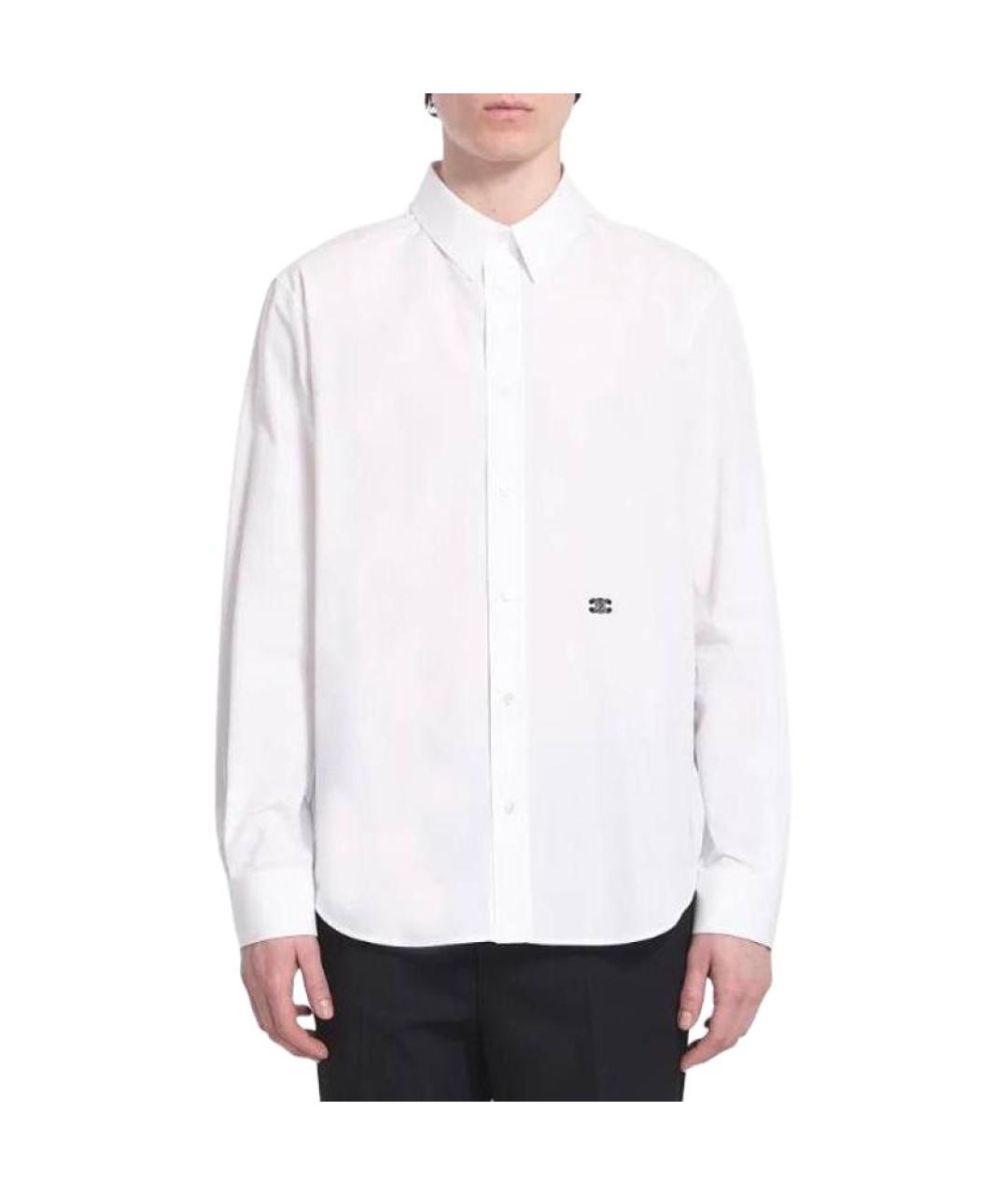 CELINE Белая хлопковая классическая рубашка, фото 3