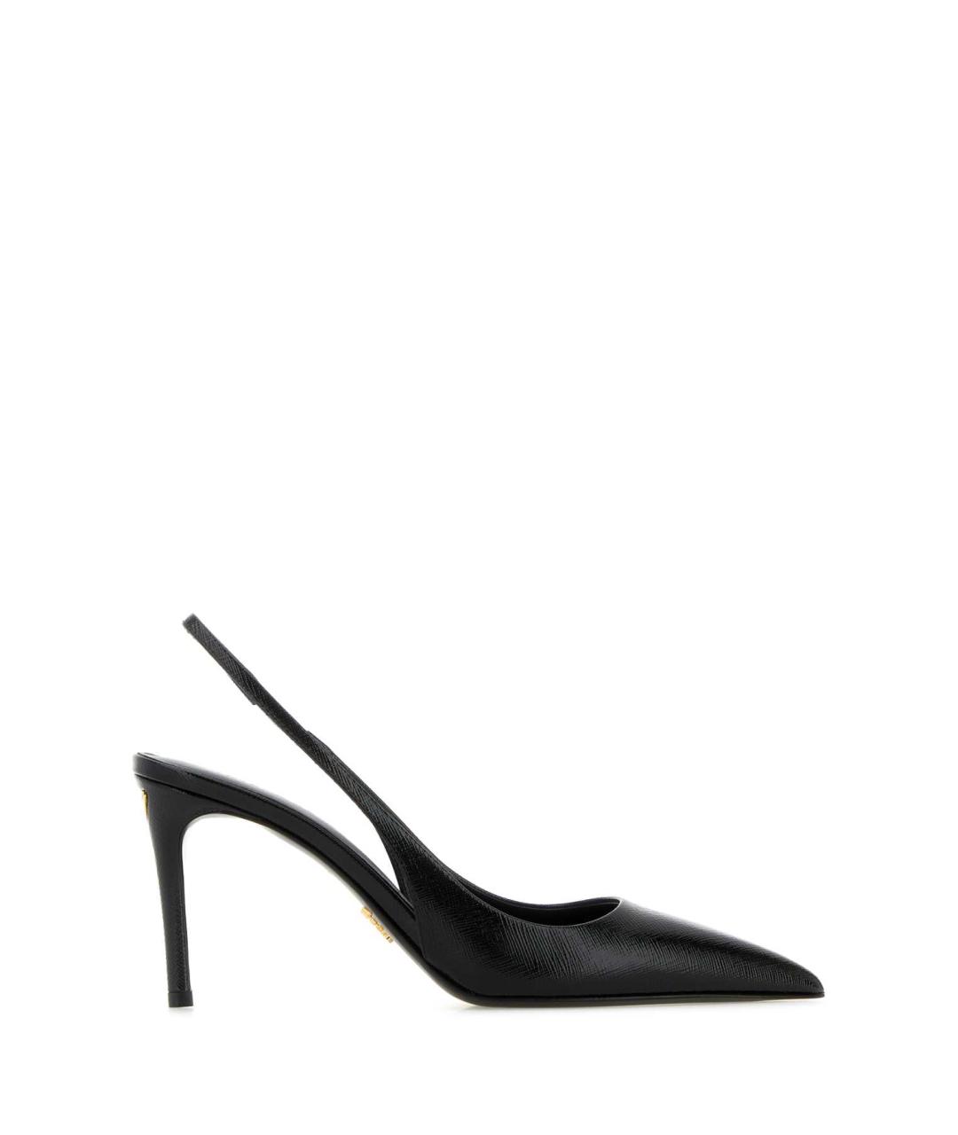 PRADA Черные кожаные туфли, фото 1