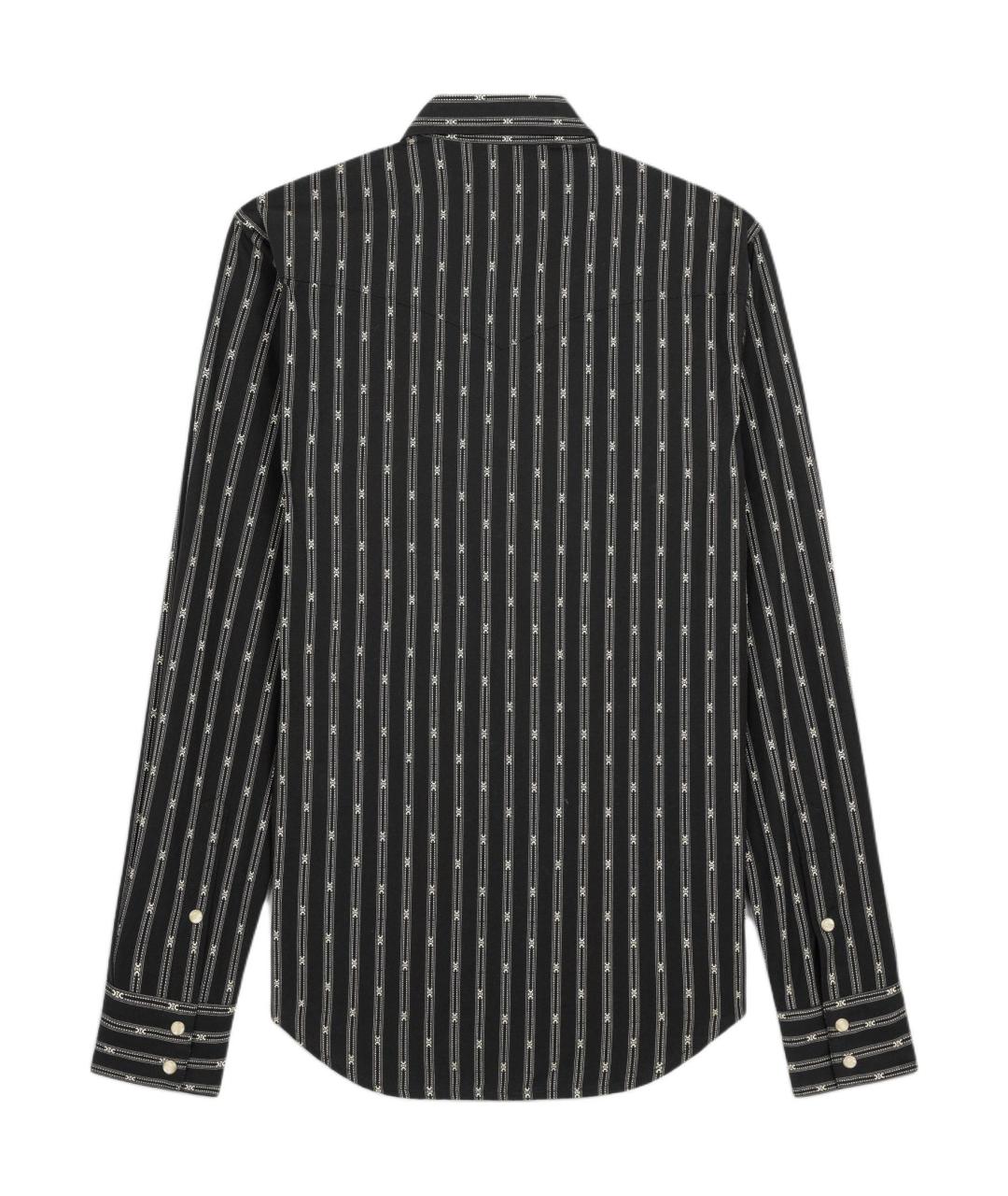 CELINE Черная хлопковая кэжуал рубашка, фото 2