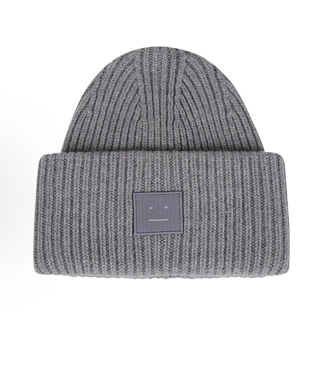 ACNE STUDIOS Серая шерстяная шапка, фото 7