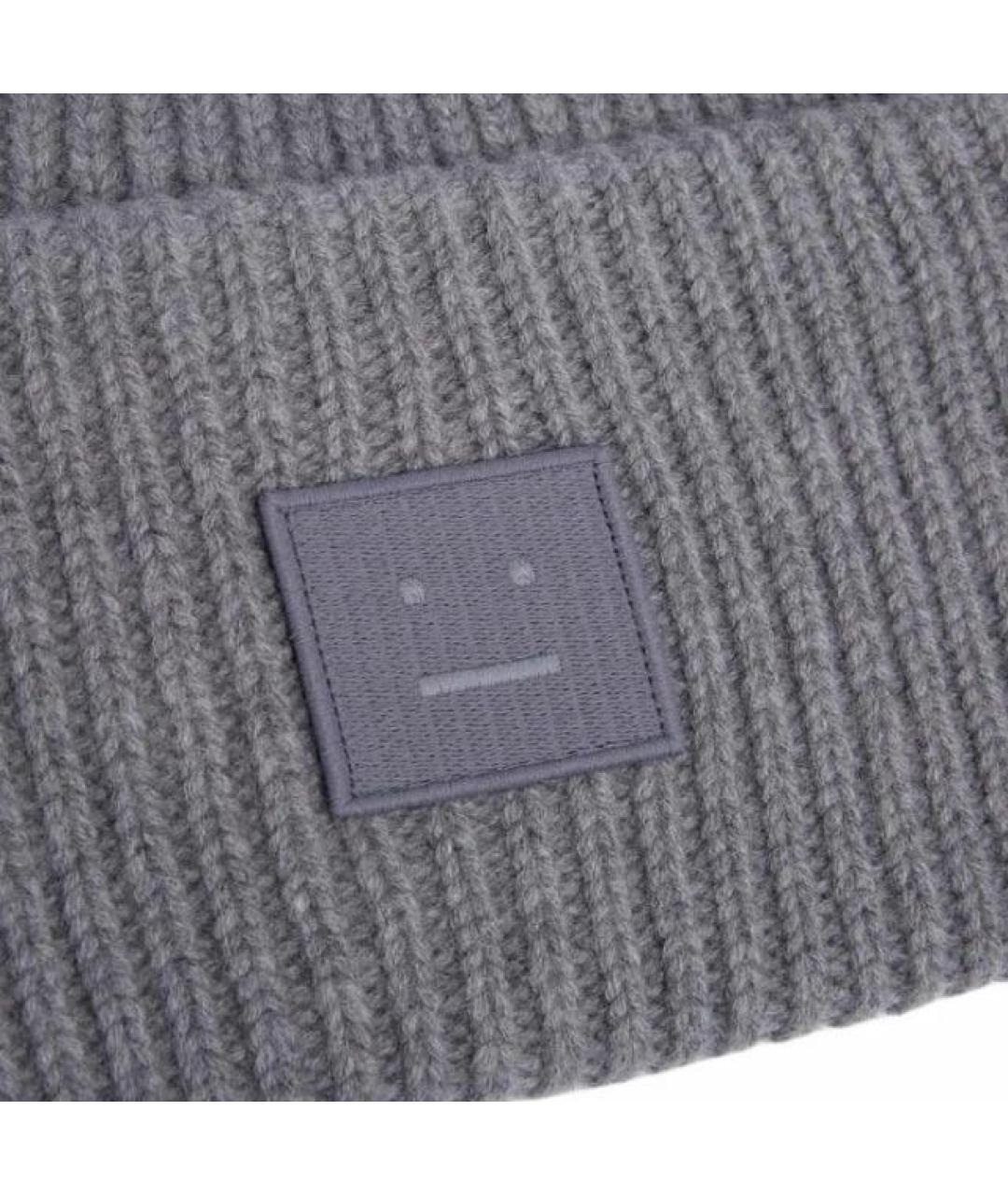 ACNE STUDIOS Серая шерстяная шапка, фото 4