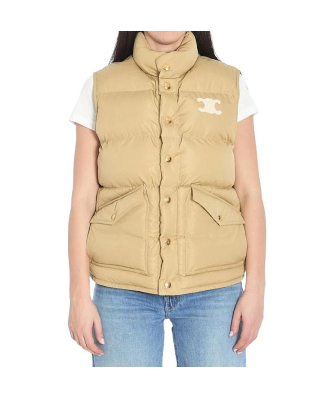 CELINE Бежевый жилет, фото 4