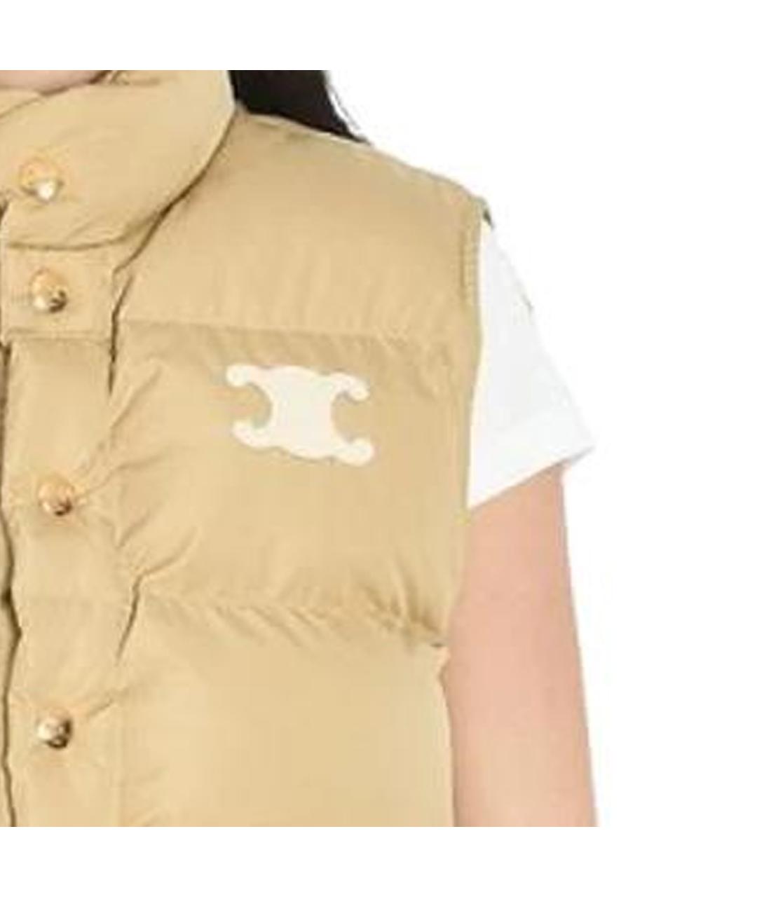 CELINE Бежевый жилет, фото 2