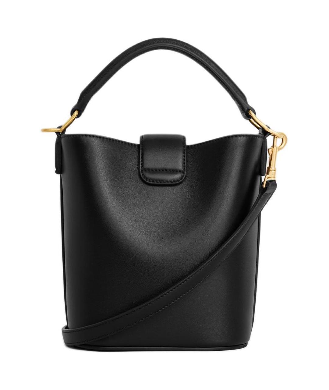 CELINE Черная кожаная сумка через плечо, фото 3