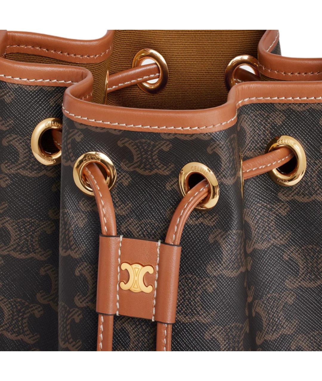 CELINE Коричневая сумка через плечо, фото 4