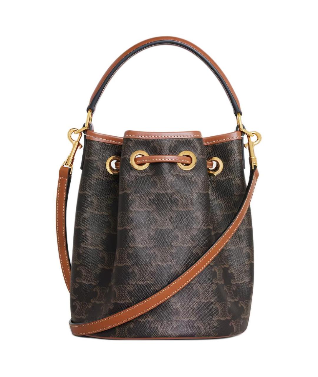 CELINE Коричневая сумка через плечо, фото 3