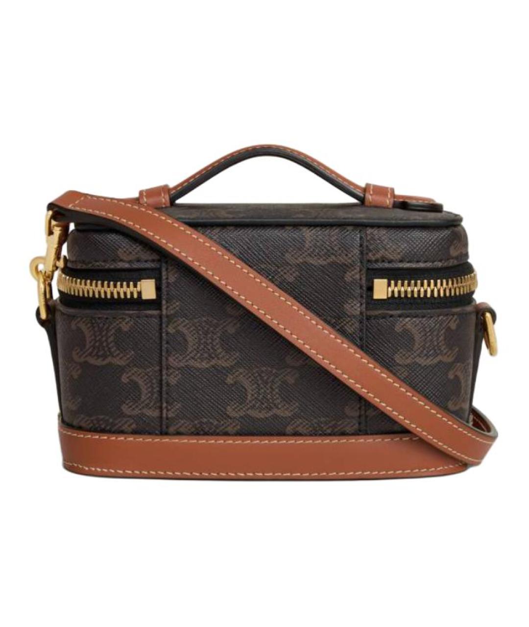 CELINE Коричневая сумка с короткими ручками, фото 3