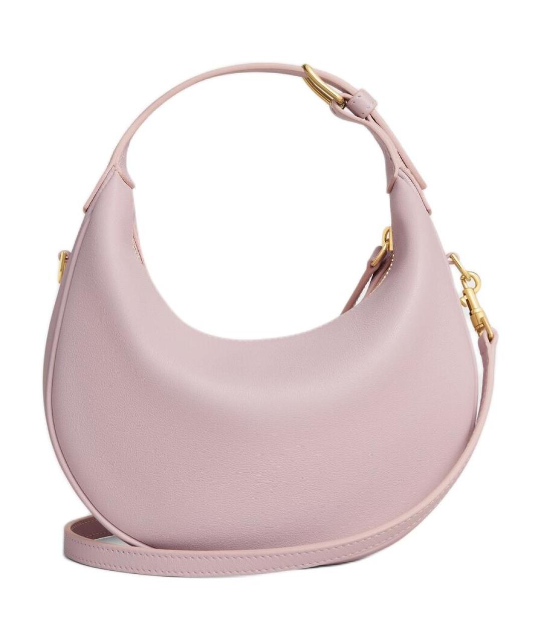 CELINE Розовая кожаная сумка через плечо, фото 3