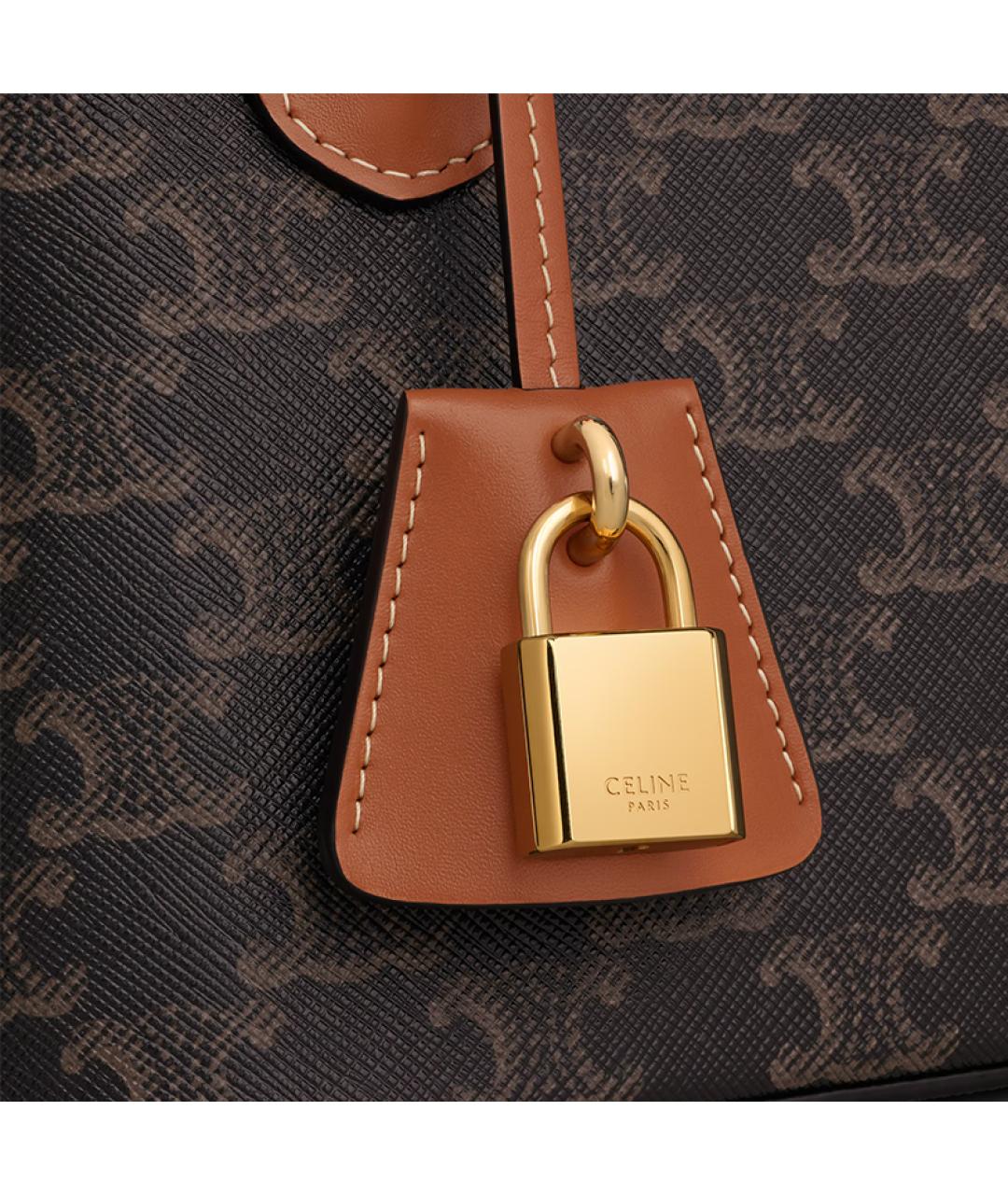CELINE Коричневая сумка через плечо, фото 5