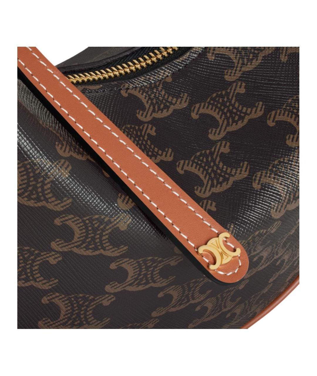 CELINE Коричневая сумка через плечо, фото 5