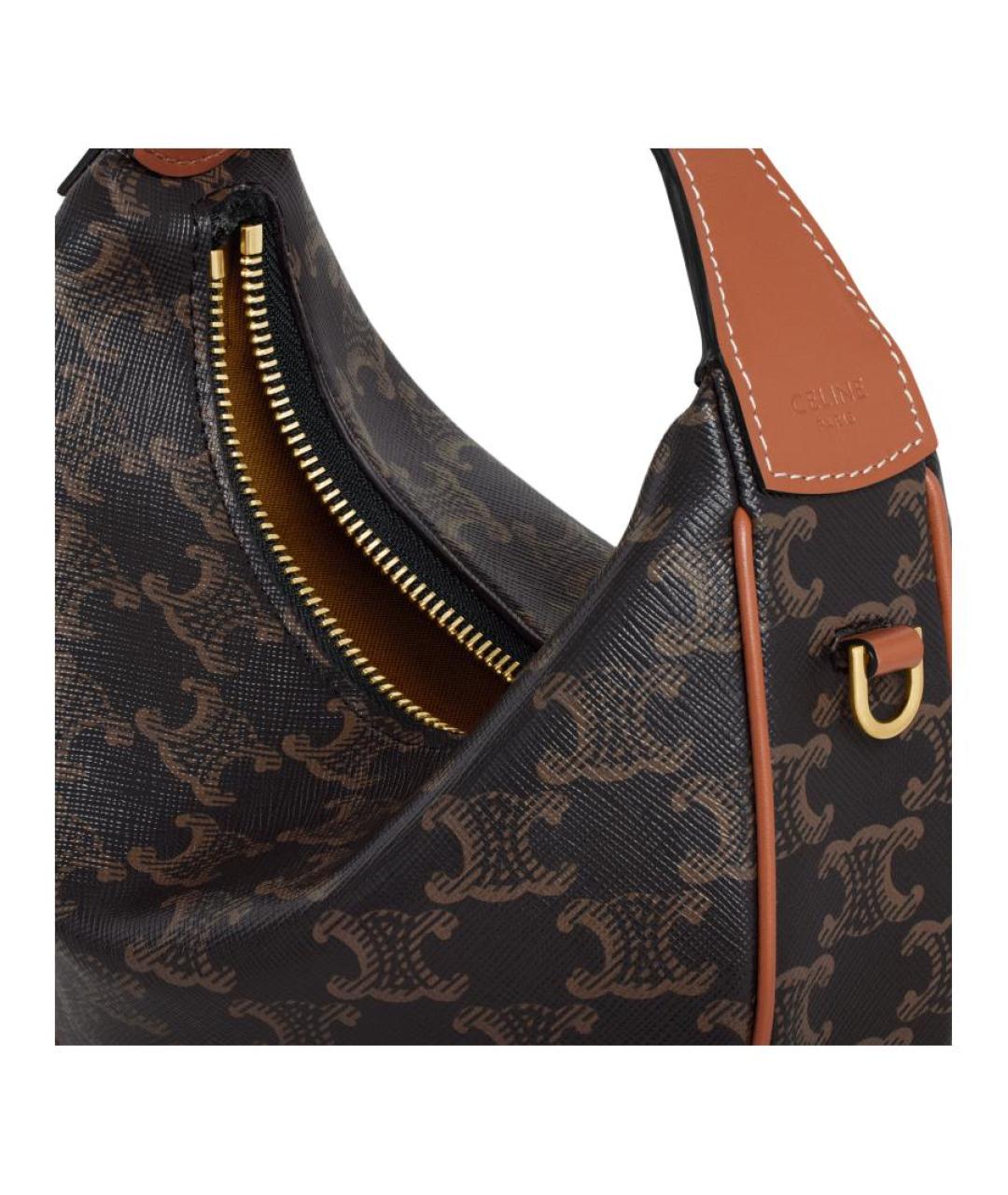 CELINE Коричневая сумка через плечо, фото 4