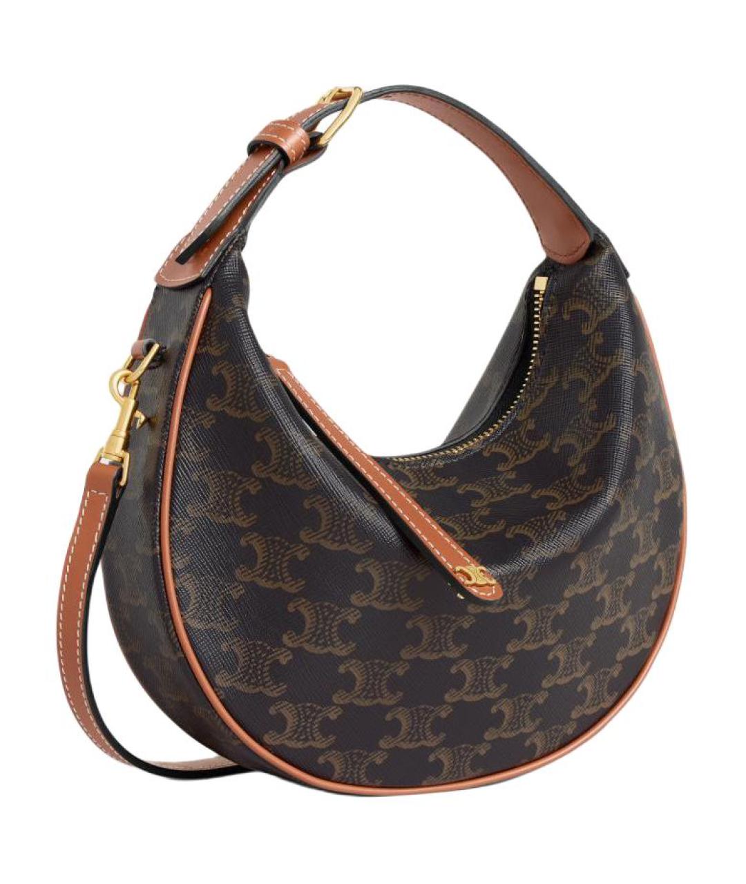 CELINE Коричневая сумка через плечо, фото 2