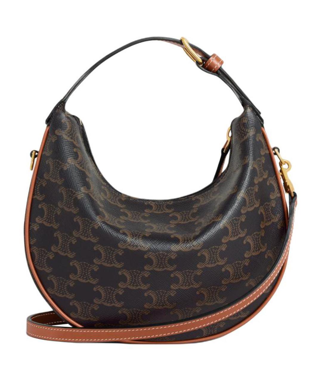 CELINE Коричневая сумка через плечо, фото 3