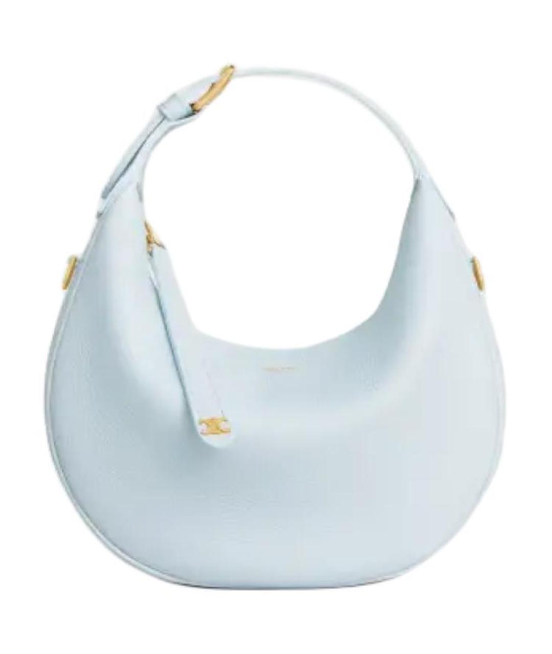 CELINE Голубая кожаная сумка через плечо, фото 1