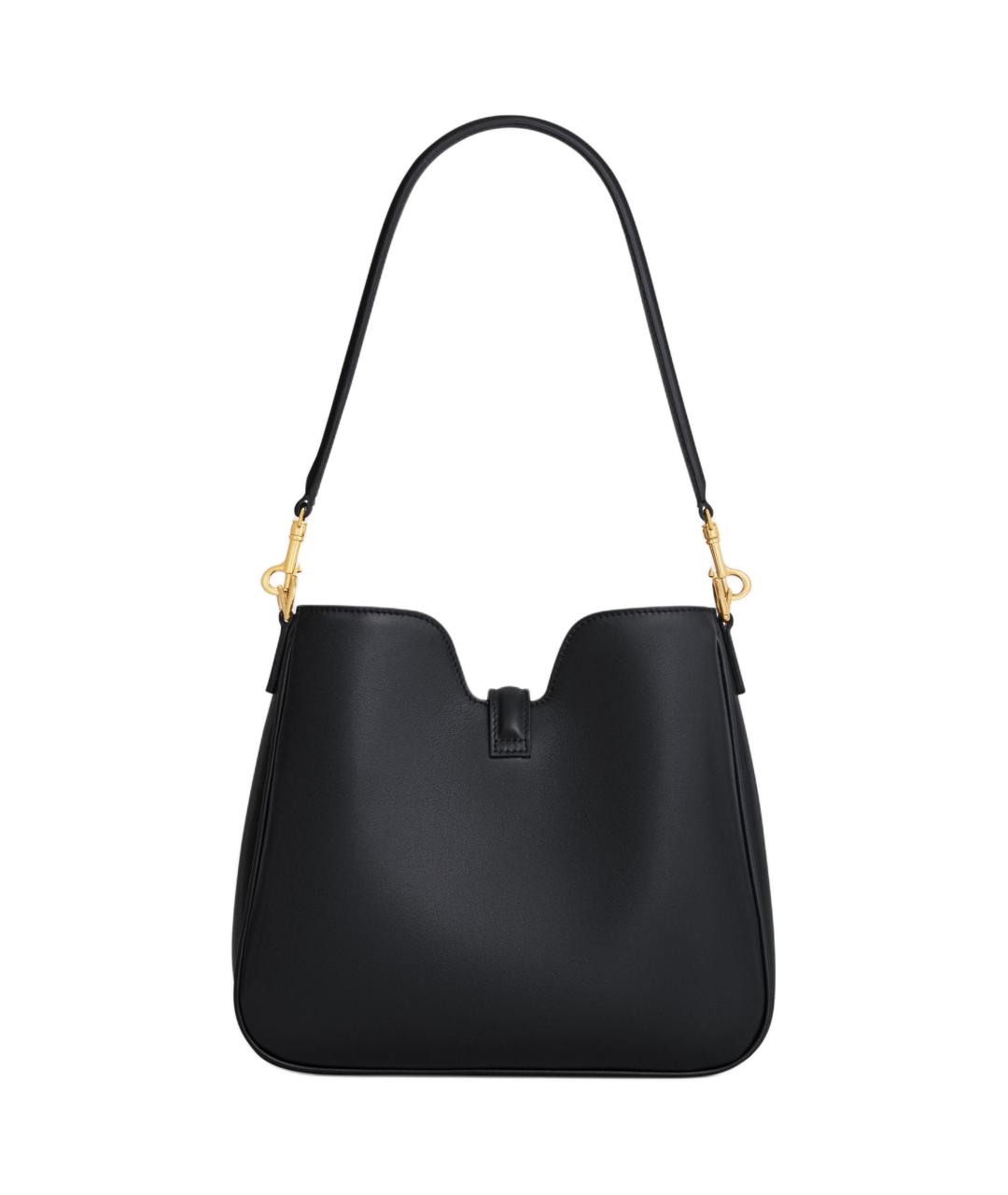 CELINE Черная кожаная сумка через плечо, фото 4