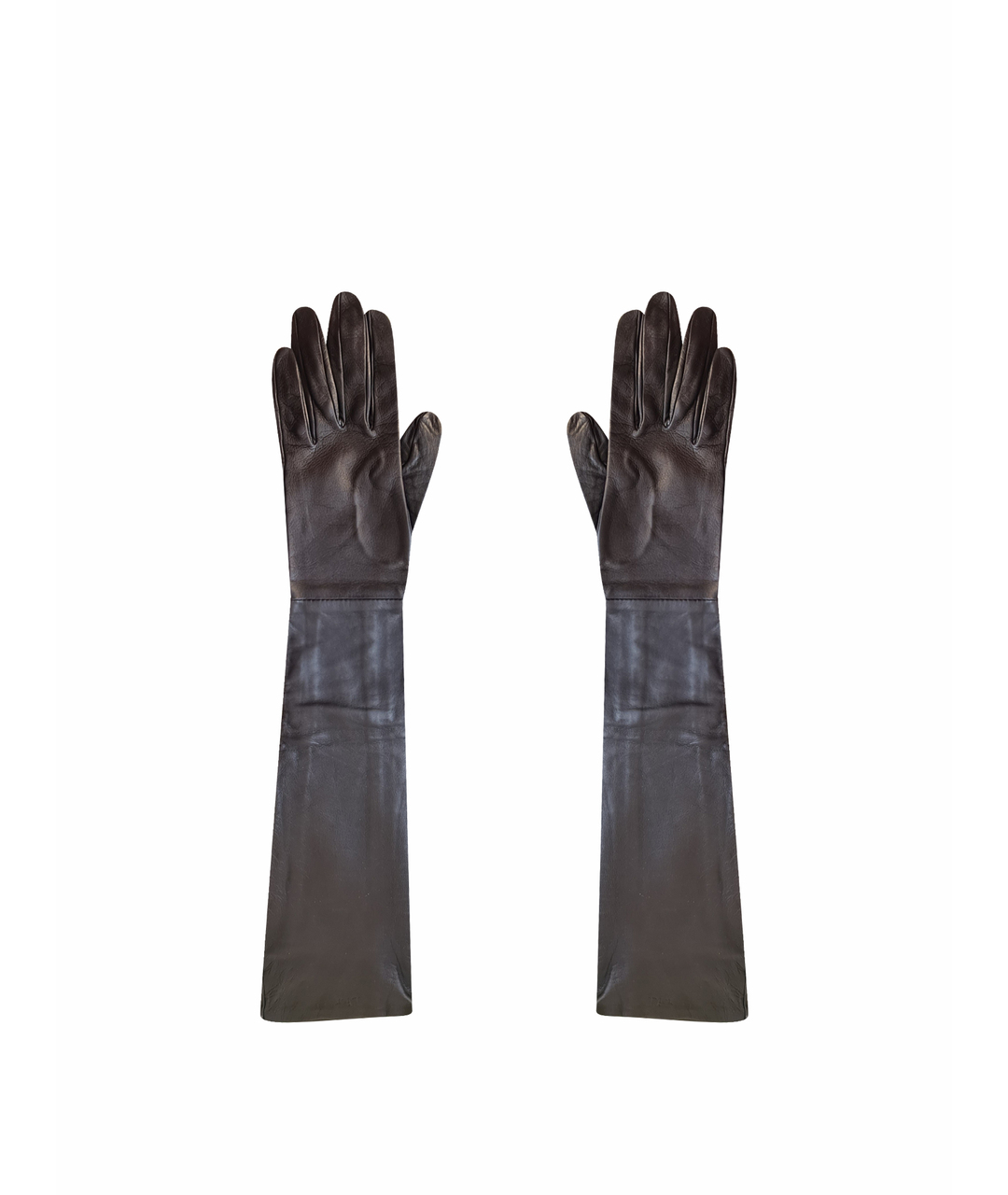 CHRISTIAN DIOR PRE-OWNED Черные кожаные перчатки, фото 1