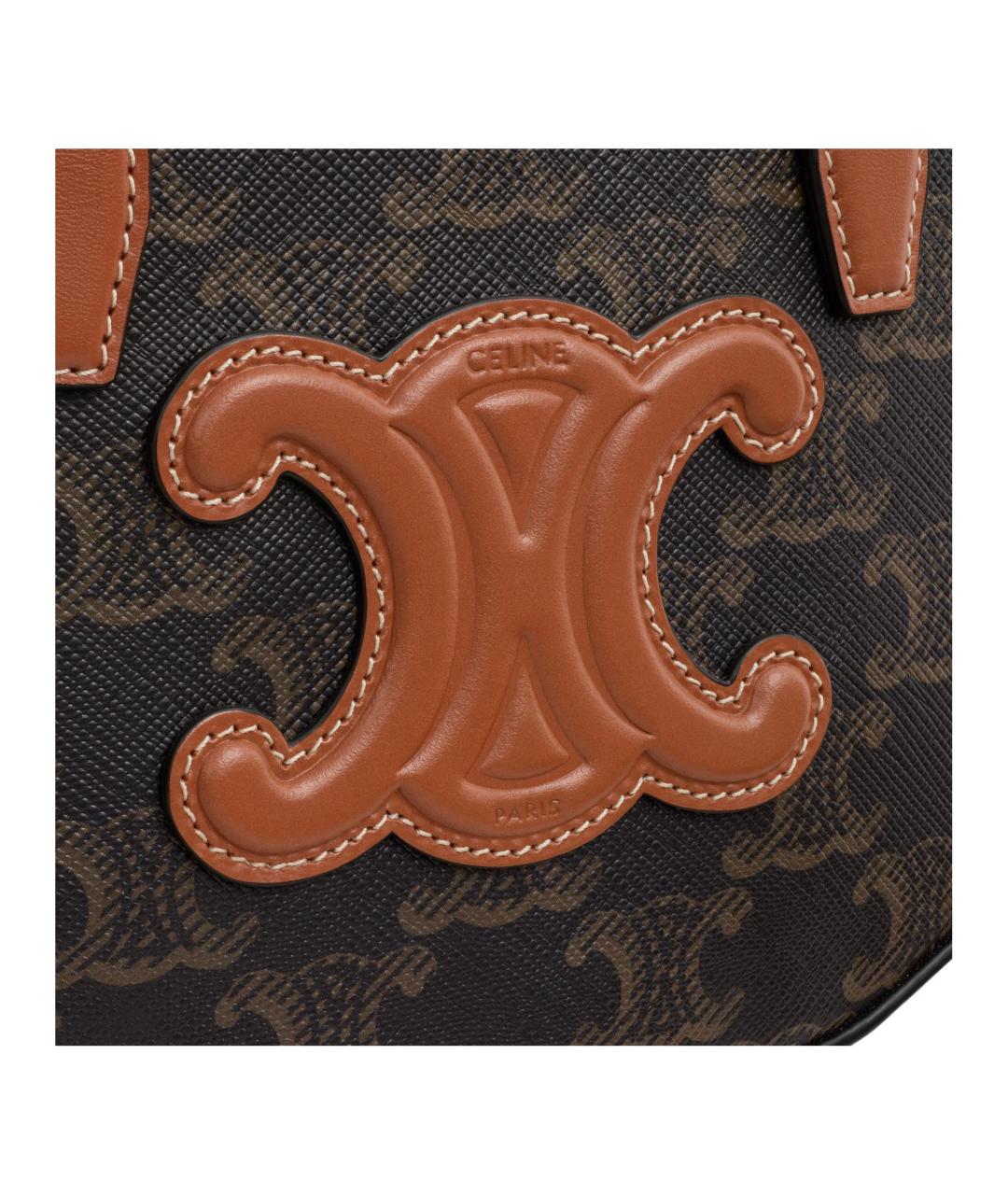CELINE Коричневая сумка через плечо, фото 5