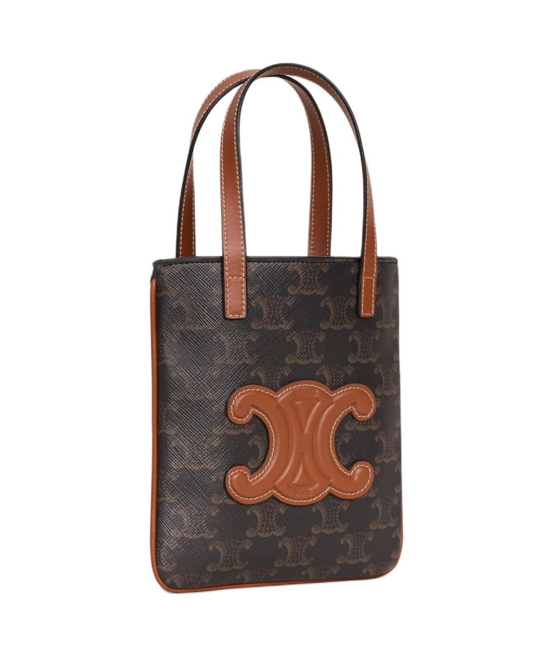 CELINE Коричневая сумка через плечо, фото 2