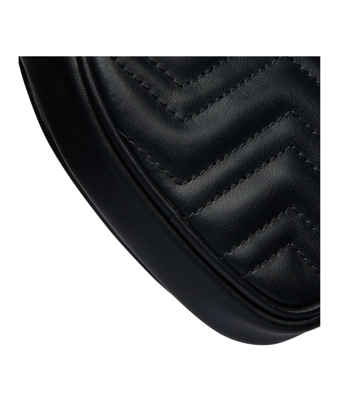 GUCCI Черная кожаная сумка через плечо, фото 8